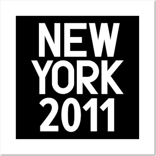 New York Birth Year Series: Modern Typography - New York 2011 Posters and Art